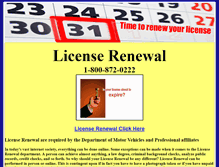 Tablet Screenshot of license-renewal.net